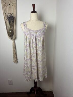 croft & barrow Pastel Floral Midi Dress - Lavender & Cream
